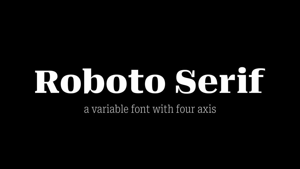 Czcionka Roboto Serif