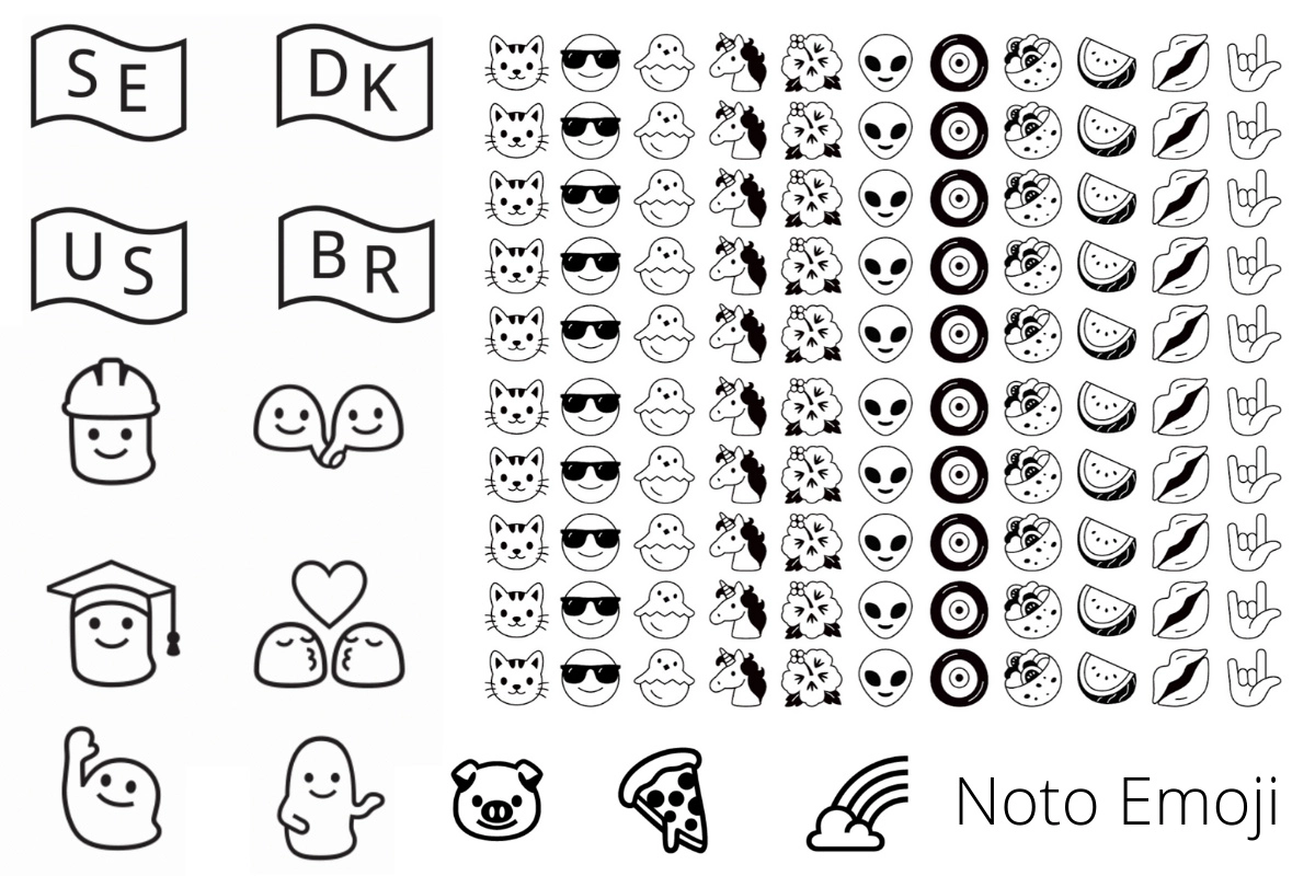 Czcionka Noto Emoji