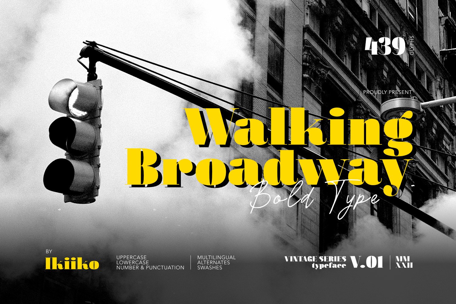 Czcionka Walking Broadway