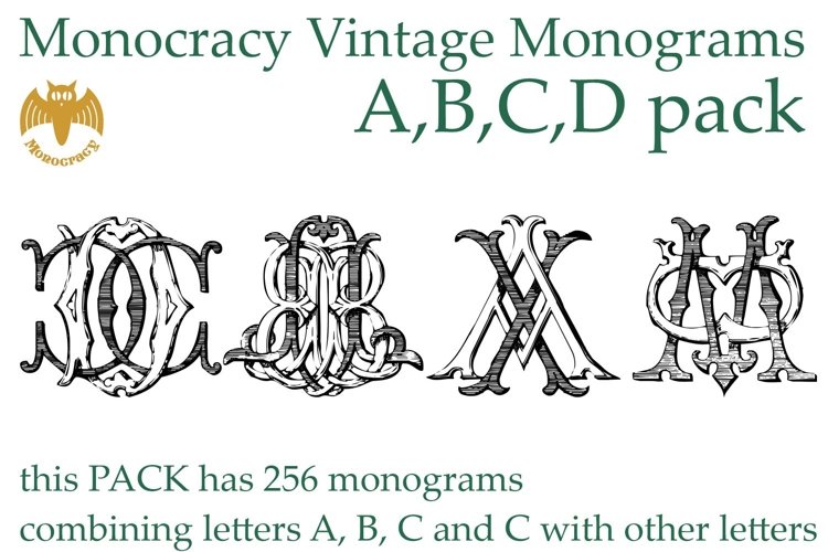 Czcionka Monocracy Vintage Monograms