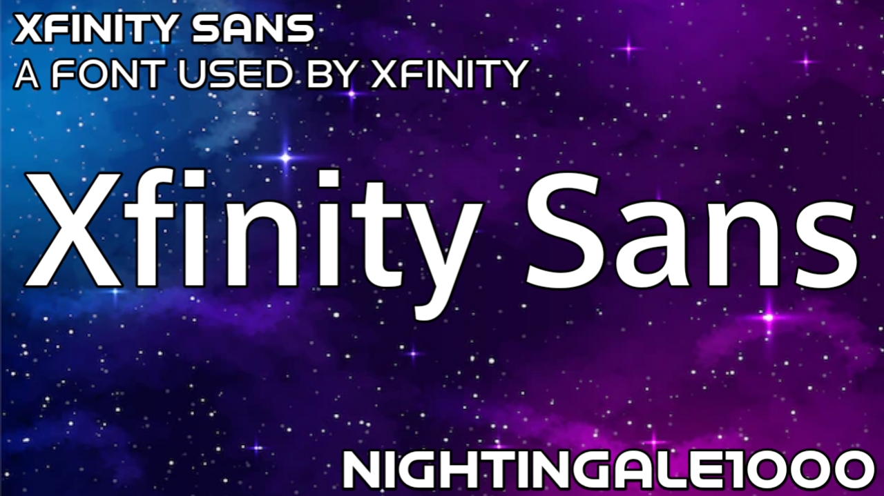 Czcionka Xfinity Sans