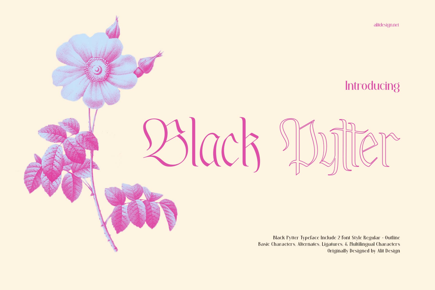 Czcionka Black Pytter