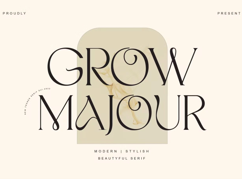 Czcionka Grow Majour