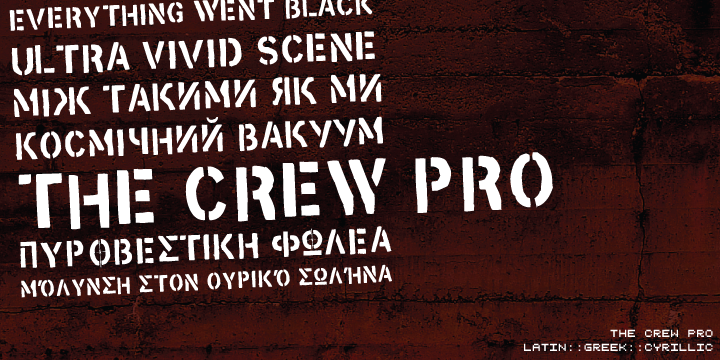 Czcionka The Crew Pro