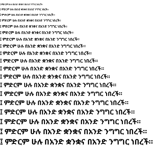 Czcionka Noto Sans Ethiopic