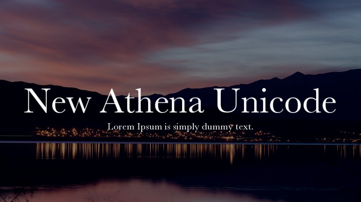 Czcionka New Athena Unicode
