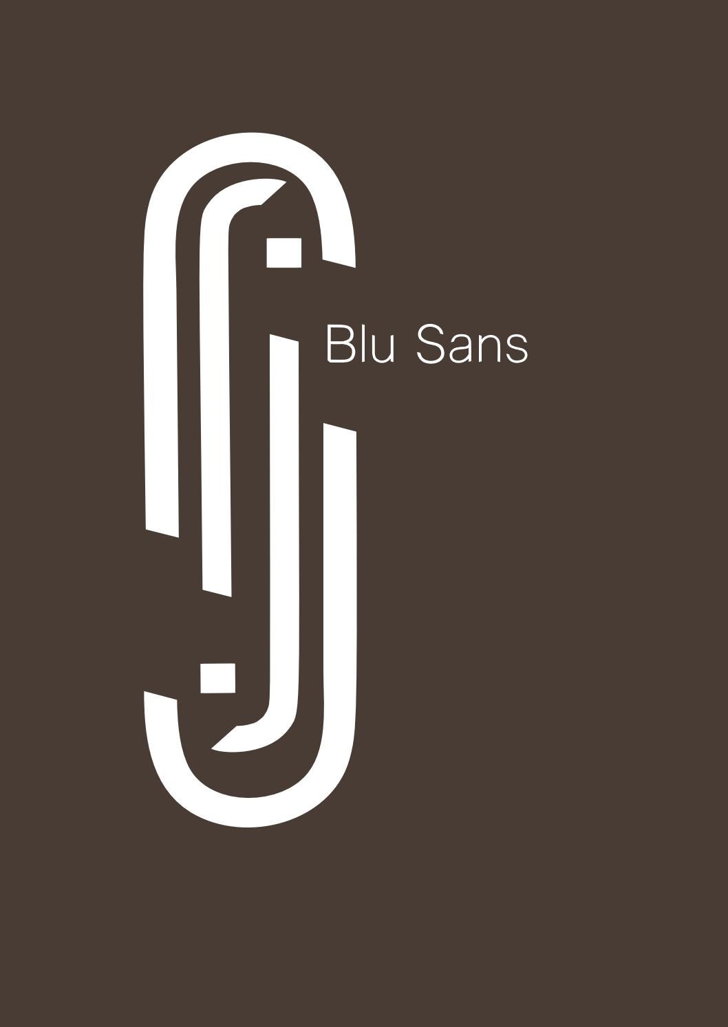Czcionka Blu Sans
