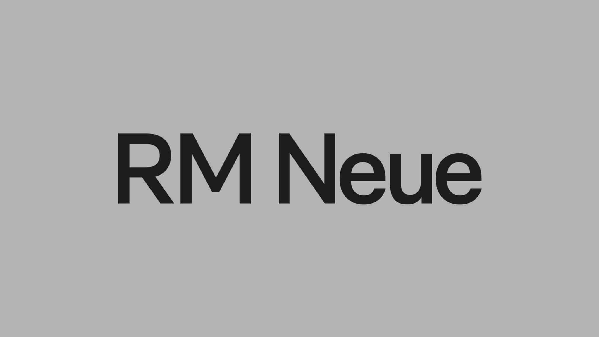 Czcionka RM Neue