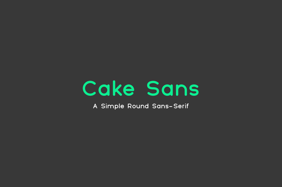 Czcionka Cake Sans