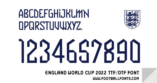 Czcionka England FC 2022
