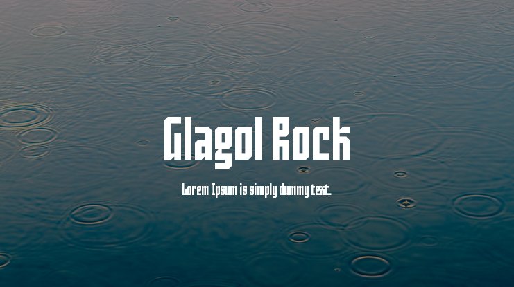 Czcionka Glagol Rock