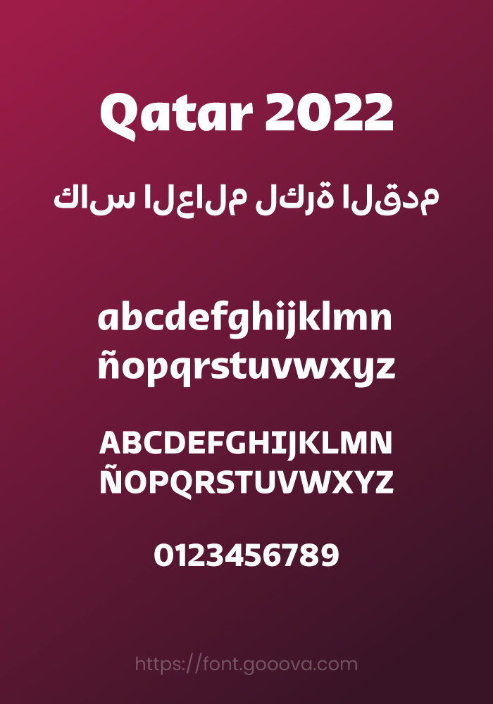 Czcionka Qatar 2022 Arabic