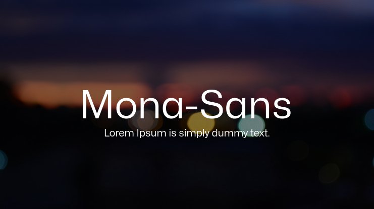 Czcionka Mona Sans