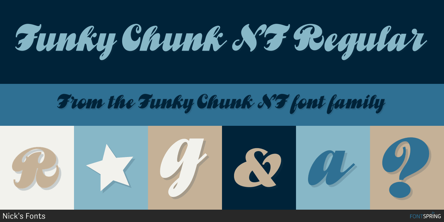 Czcionka Funky Chunk NF