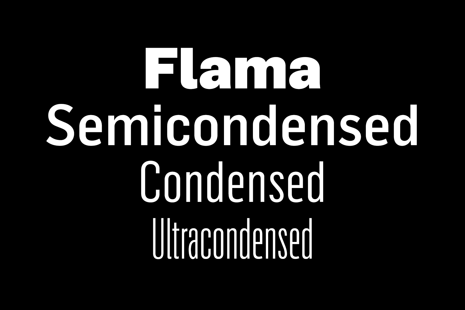 Czcionka Flama Ultra Condensed