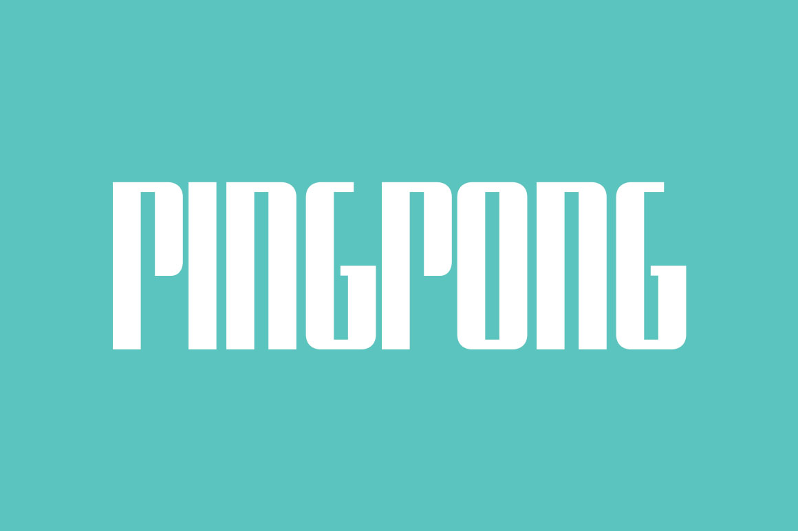 Czcionka Ping Pong