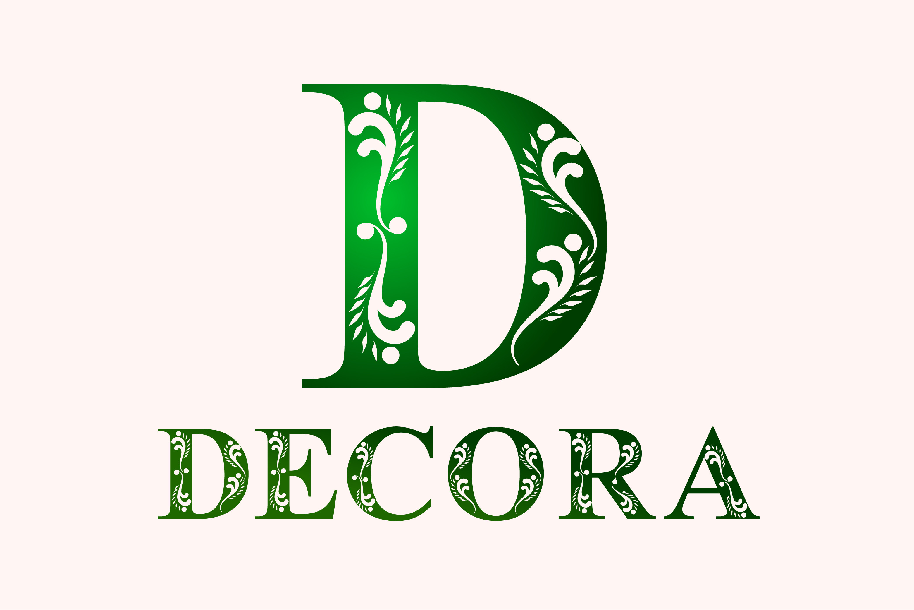 Czcionka Decora Monogram