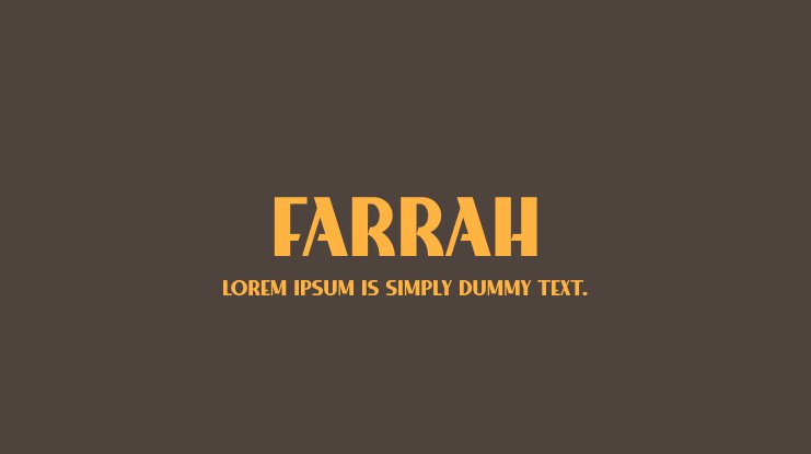 Czcionka Farrah
