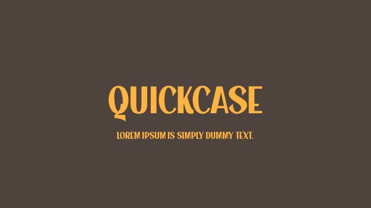 Czcionka Quickcase