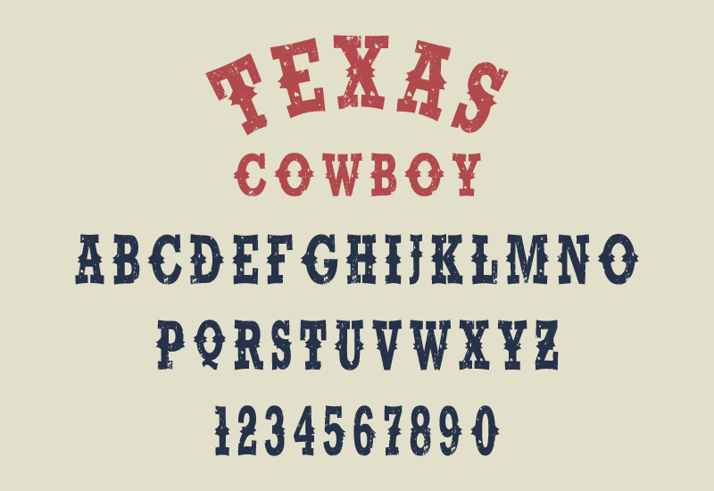 Czcionka Texas Cowboy