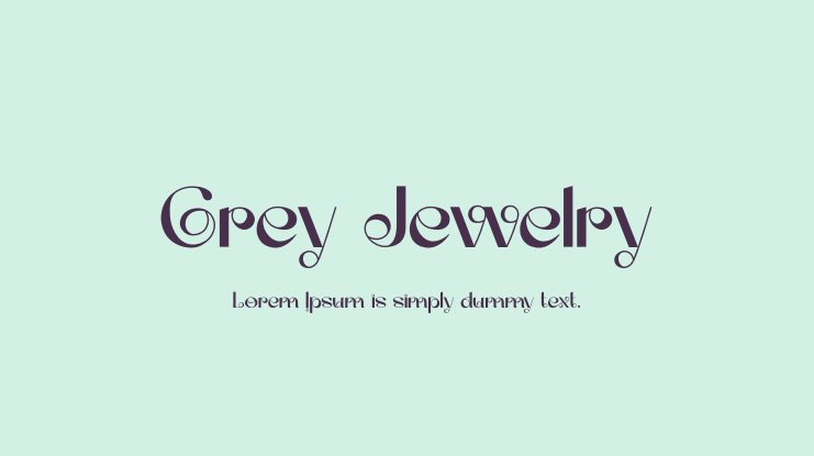 Czcionka Grey Jewelry