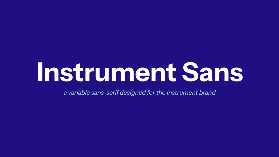 Czcionka Instrument Sans