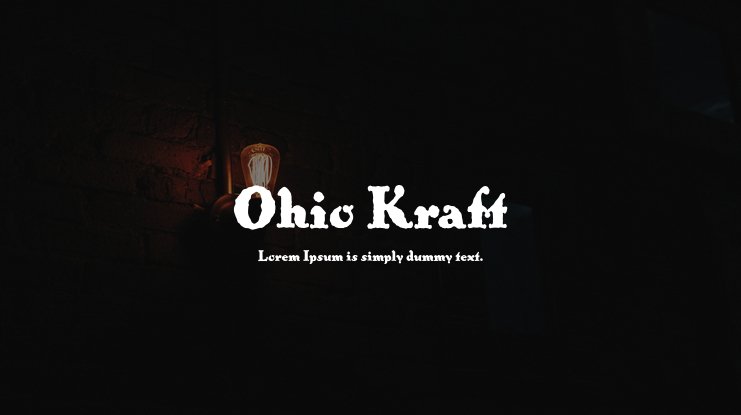 Czcionka Ohio Kraft
