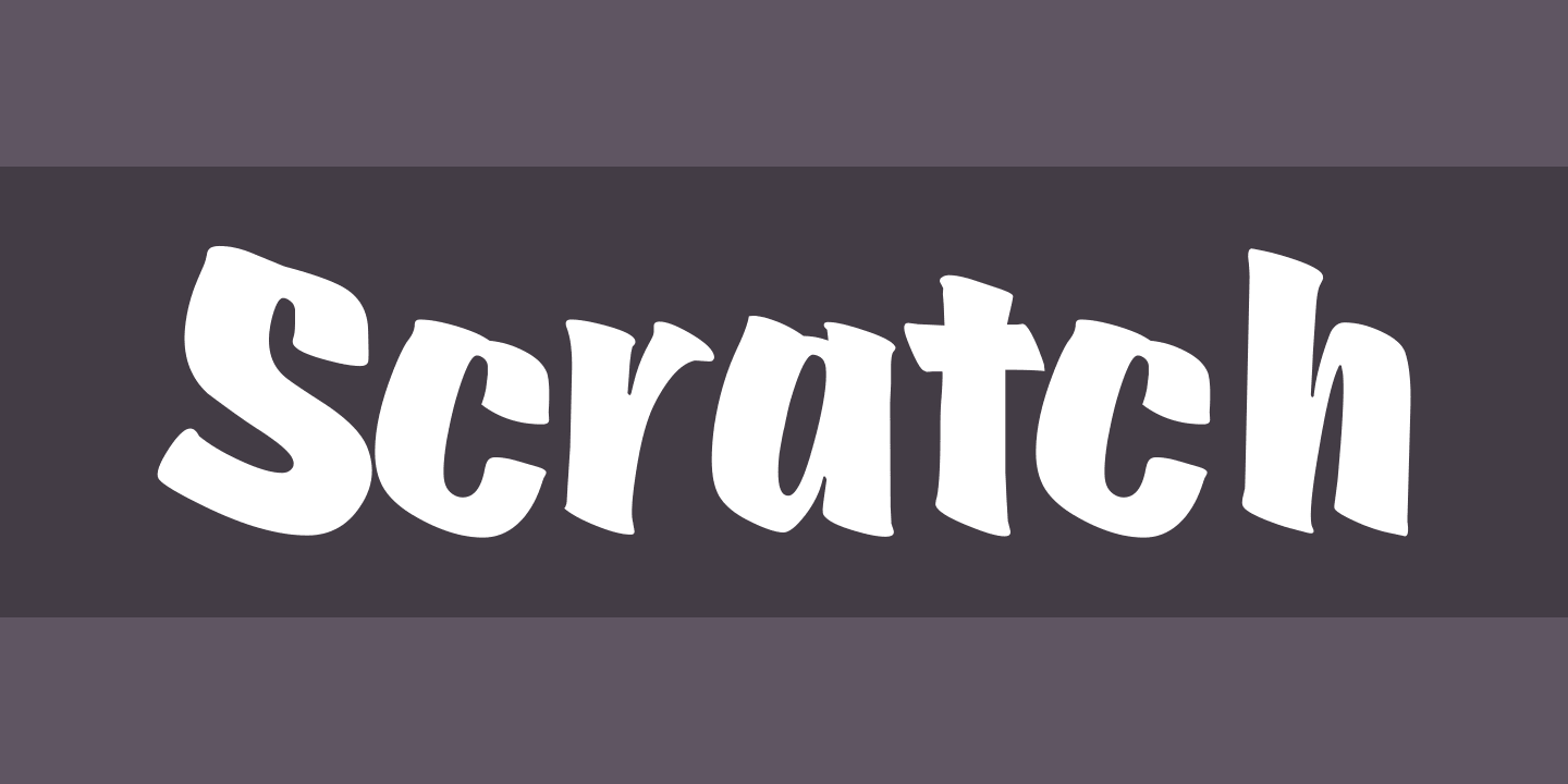 Czcionka Scratch