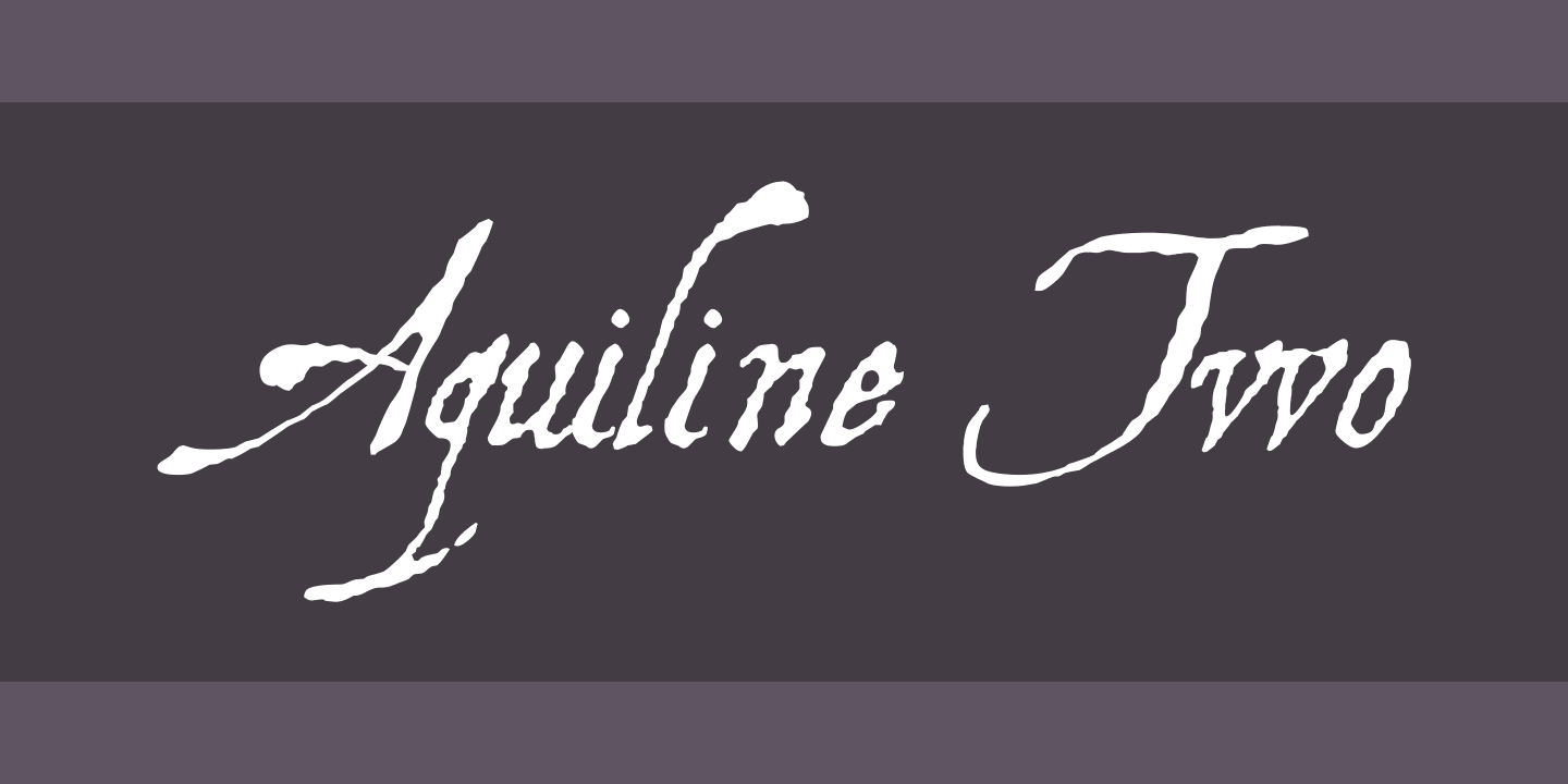 Czcionka Aquiline Two
