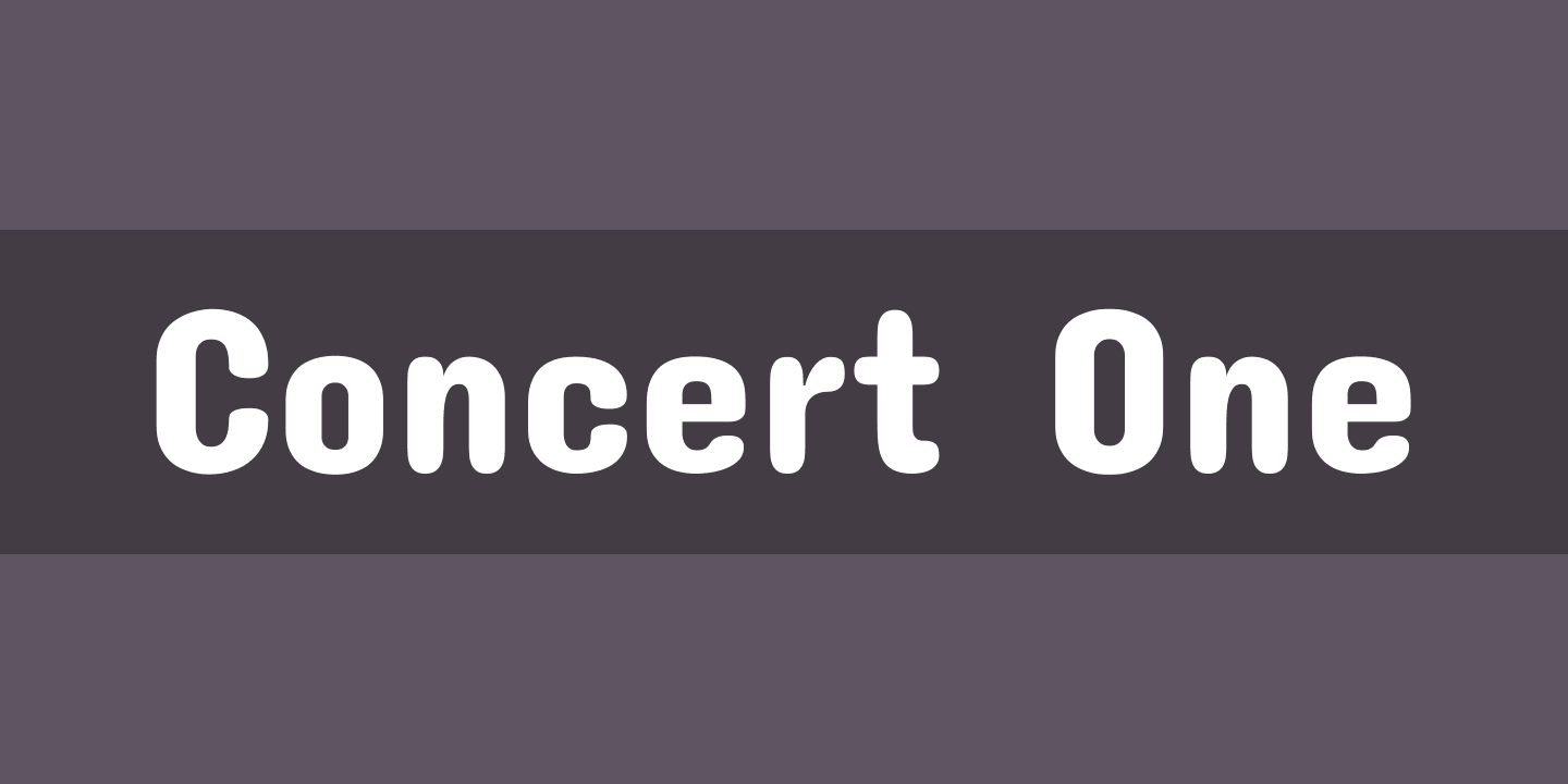 Czcionka Concert One