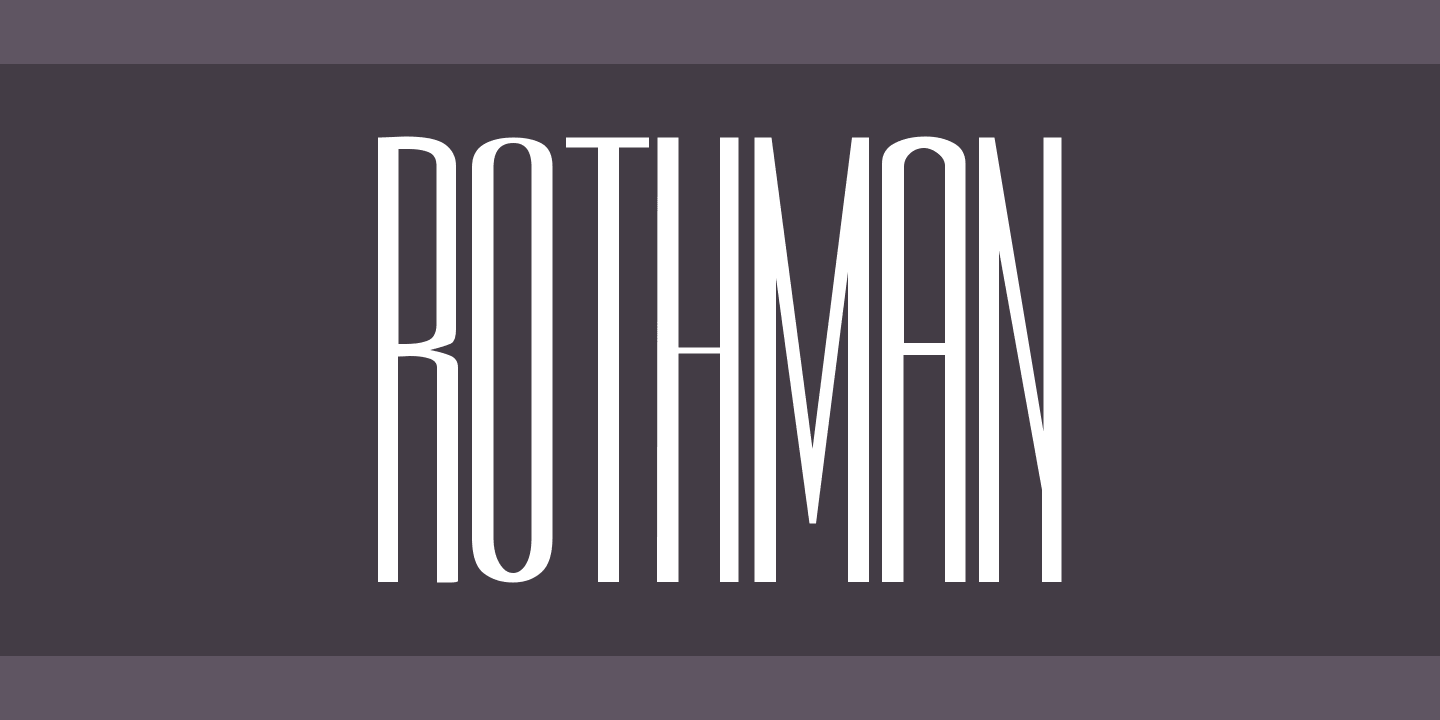 Czcionka Rothman