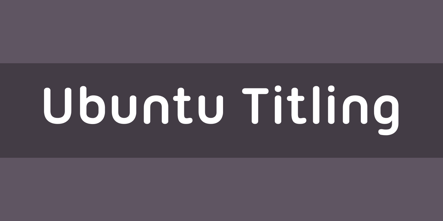 Czcionka Ubuntu Titling