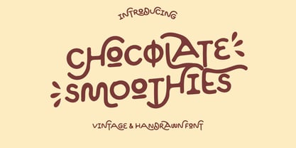 Czcionka Chocolate Smoothies
