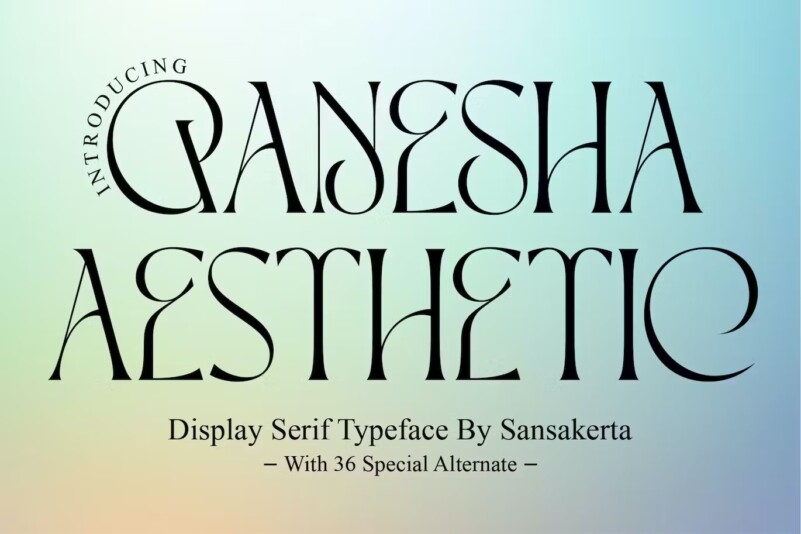 Czcionka Ganesha Aesthetic
