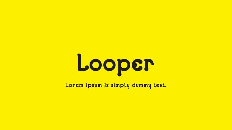 Czcionka Looper
