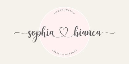 Czcionka Sophia Bianca