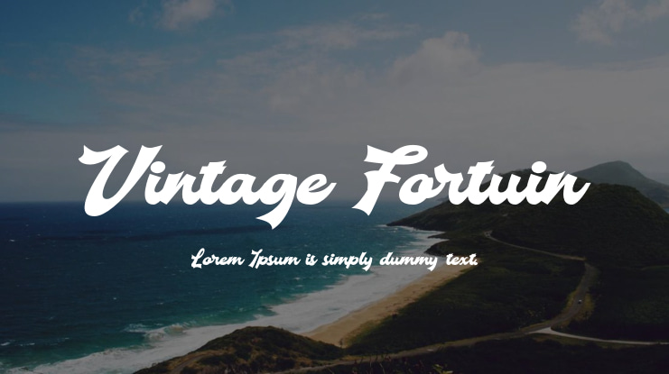 Czcionka Vintage Fortuin