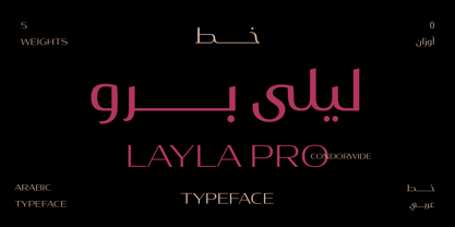 Czcionka Layla pro Arabic