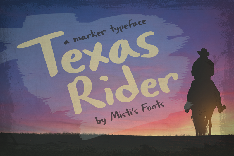 Czcionka Texas Rider