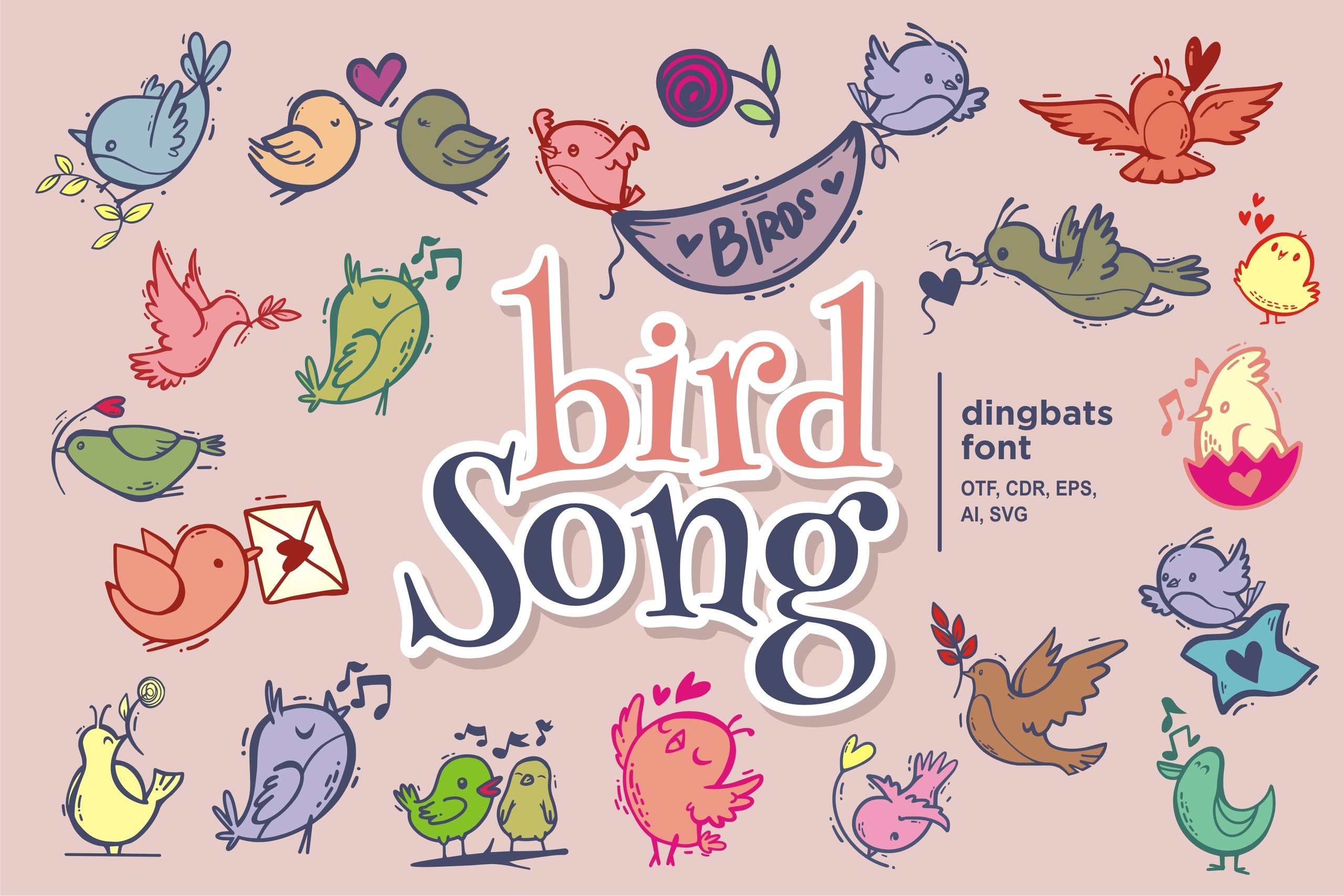 Czcionka Bird Song