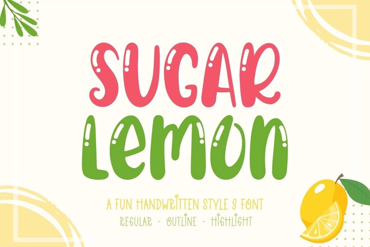 Czcionka Sugar Lemon