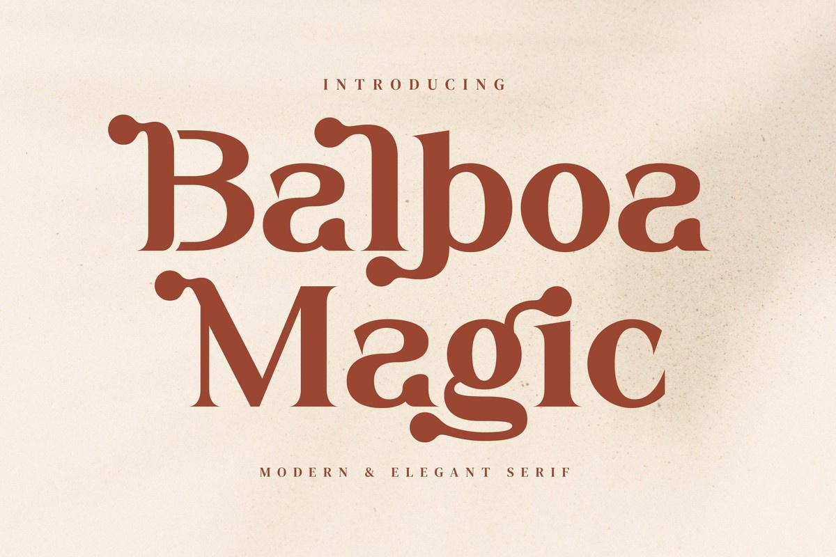Czcionka Balboa Magic