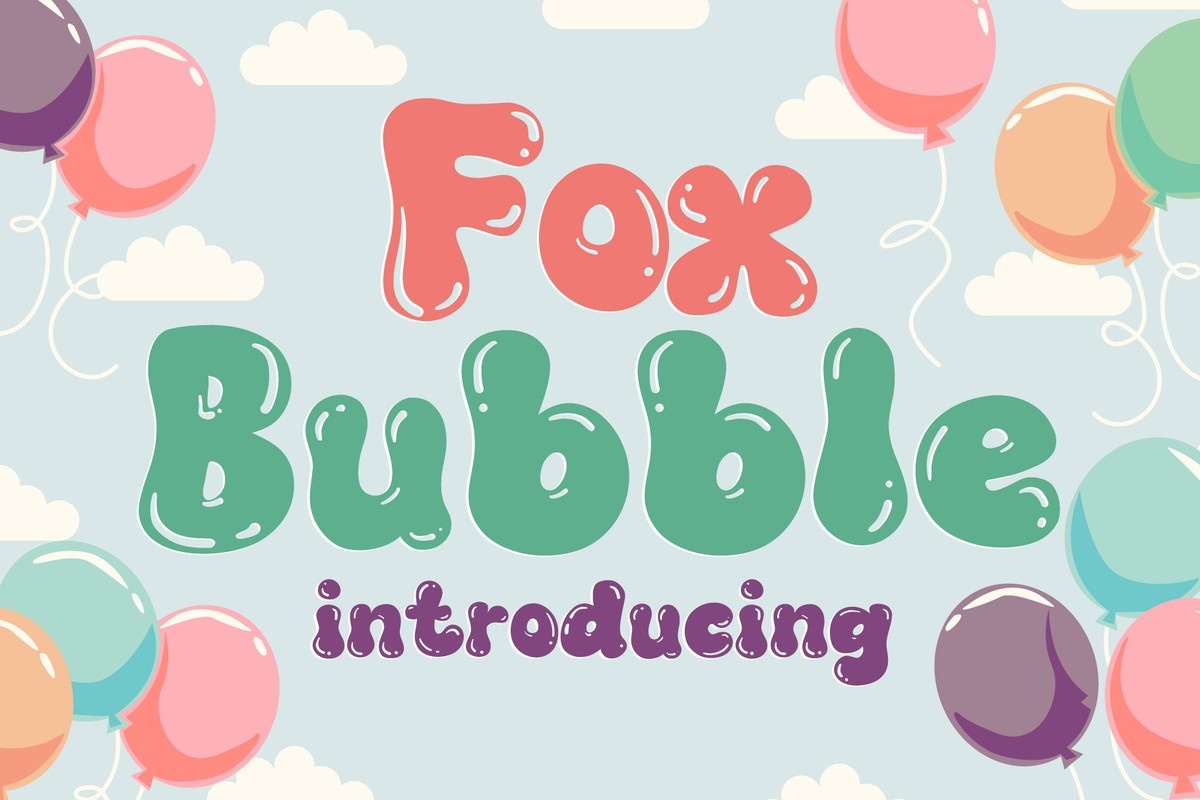 Czcionka Fox Bubble