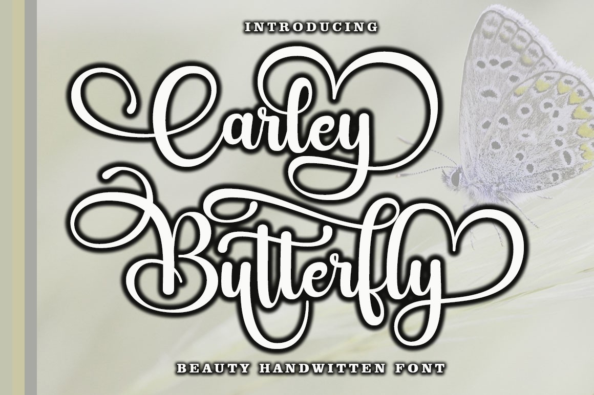 Czcionka Carley Butterfly