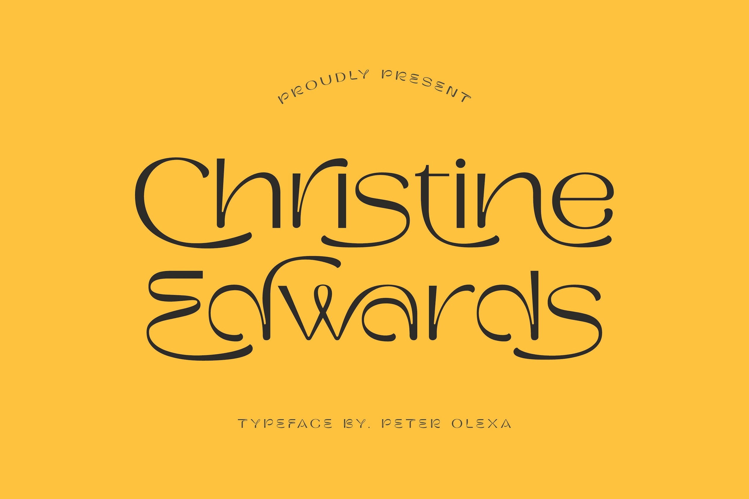 Czcionka Christine Edwards