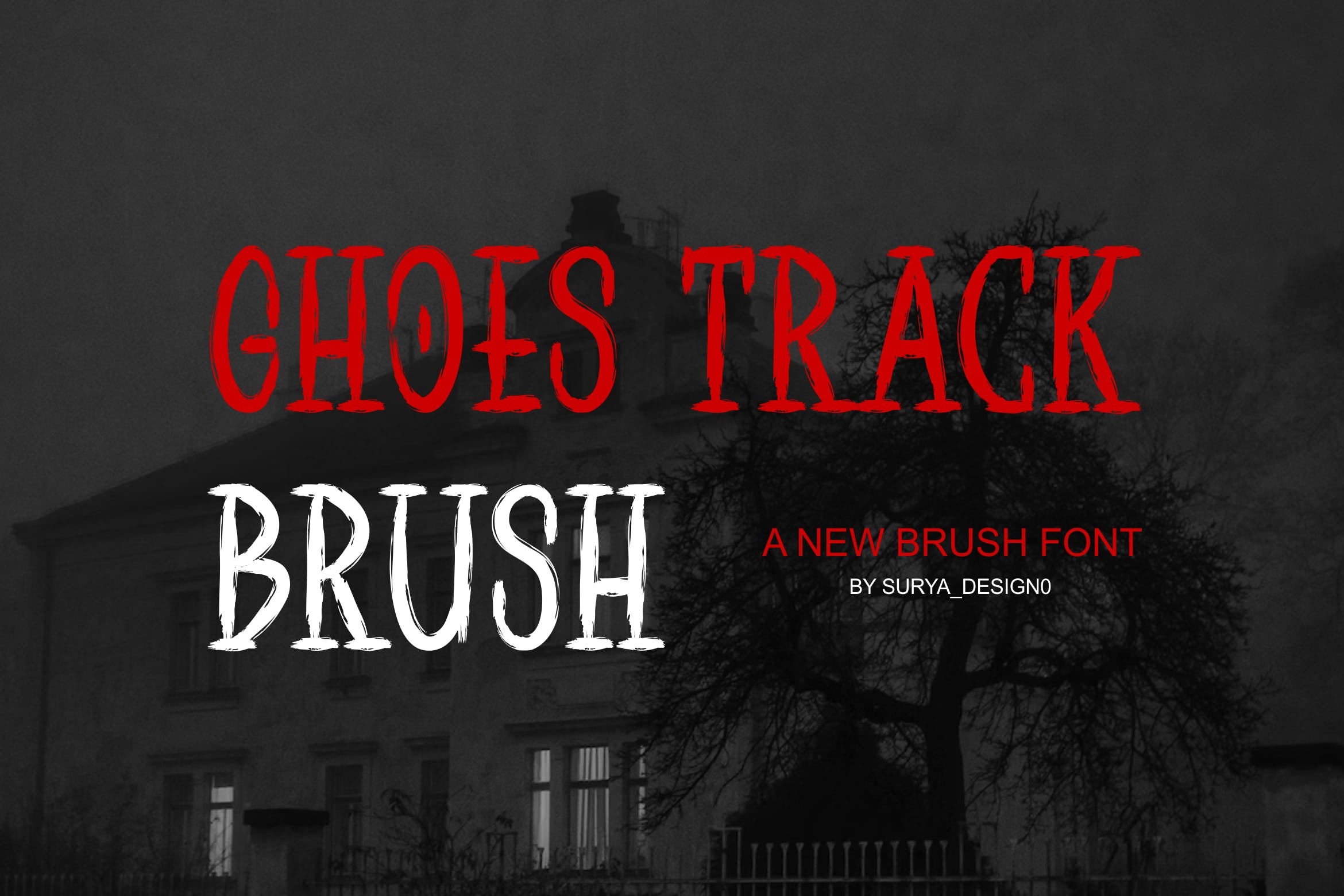 Czcionka Ghoes Track Brush
