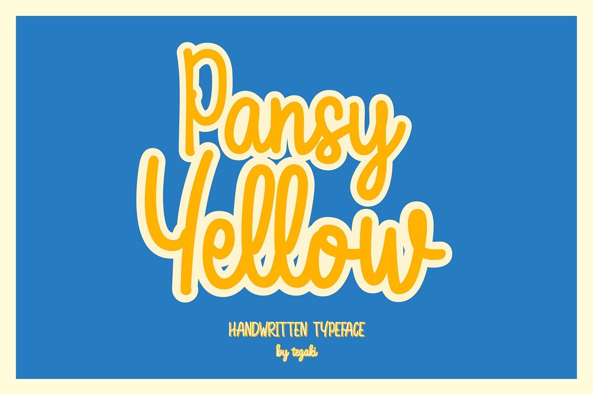 Czcionka Pansy Yellow
