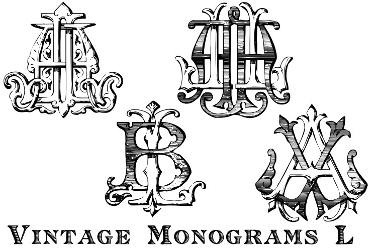 Czcionka Monocracy Vintage Monograms L