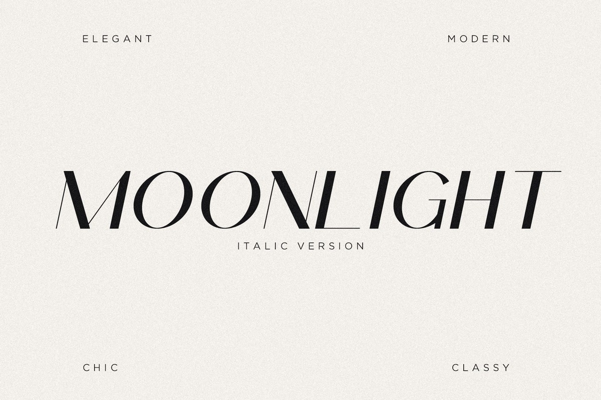 Czcionka Moonlight Italic