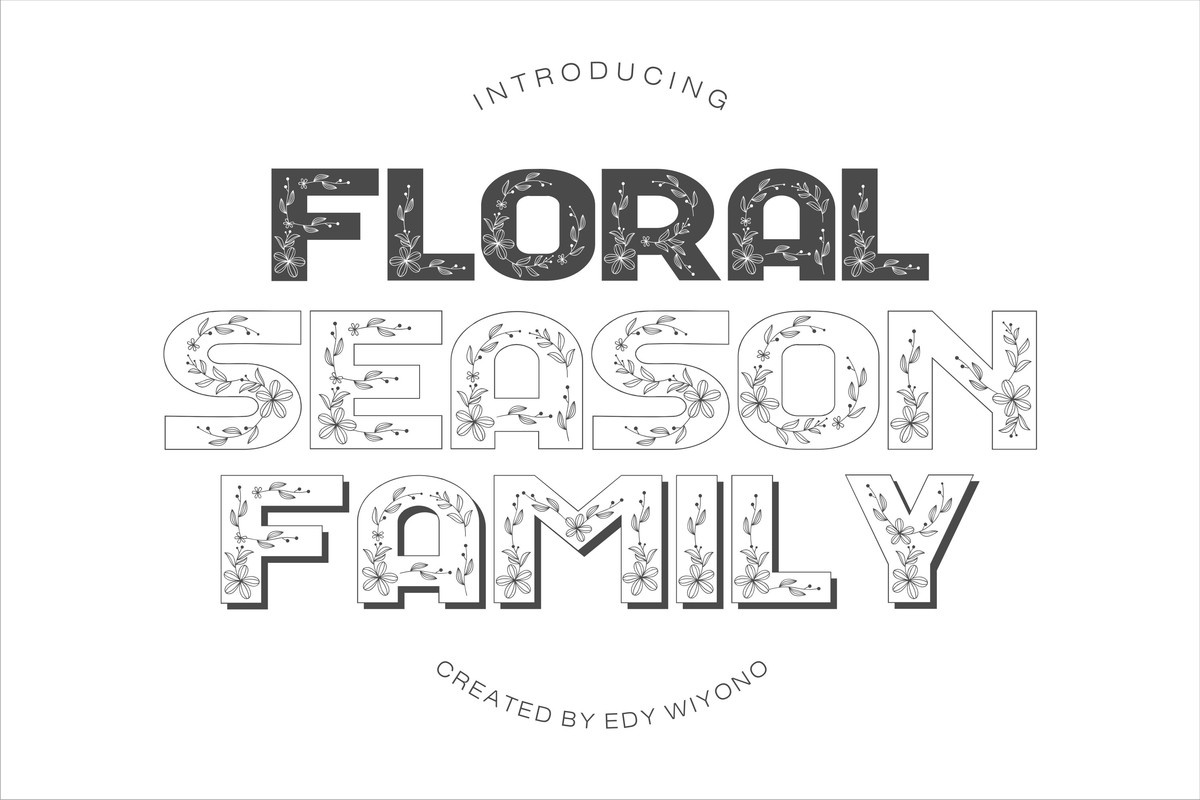 Czcionka Floral Season Family